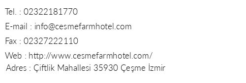 Wa eme Farm Hotel Beach Resort & Spa telefon numaralar, faks, e-mail, posta adresi ve iletiim bilgileri